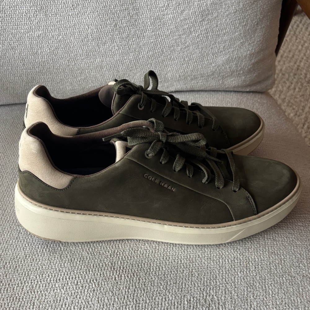 Cole Haan GrandPrø Topspin Sneakers Men 11M Dusty Olive Shoes C41680 Like New - Picture 8 of 8